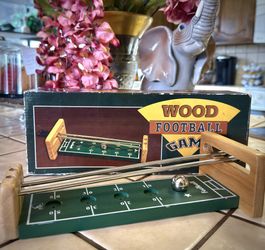 Vintage Wooden Football Game