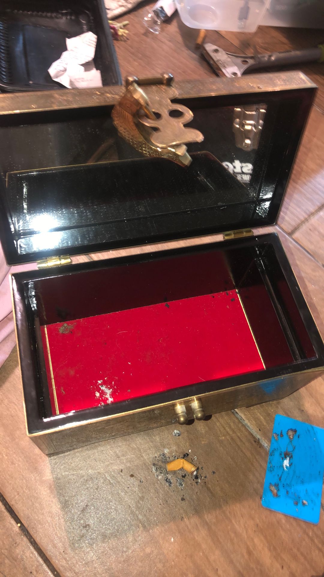 Antique Brass Box