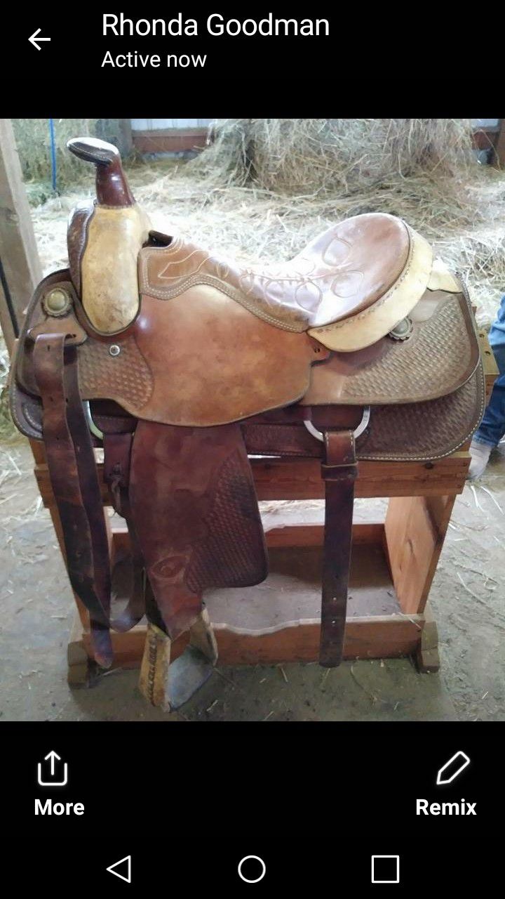 16 inch Herford Textan saddle