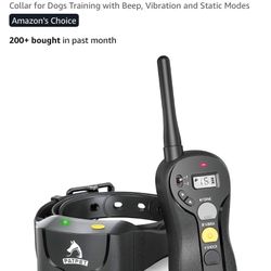 PATPET Dog Training Collar for Large Dogs - IPX7 Waterproof E Collar for Dogs Training with Beep, Vibration and Static Modes