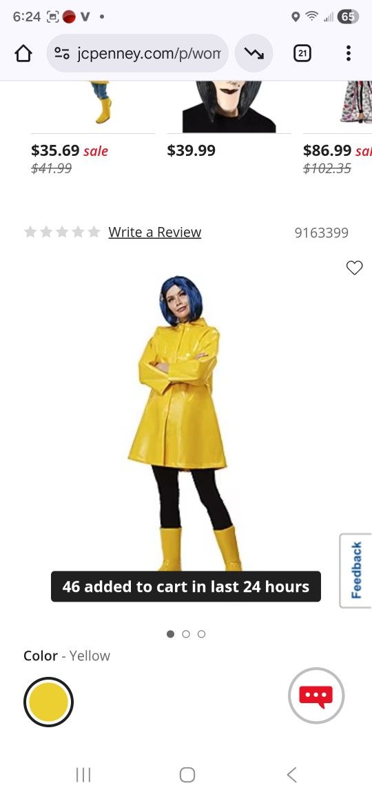 Caroline  Costume   Para 11 Año