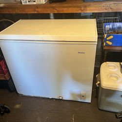 Chest freezer works good $50 window a:c $50  microwave $25