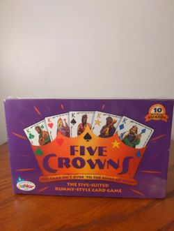 Five Crowns The Game Isn't Over Until the Kings Go Wild! 5 Suited Rummy SEALED