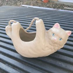 Ceramic Hanging Kitty Planter