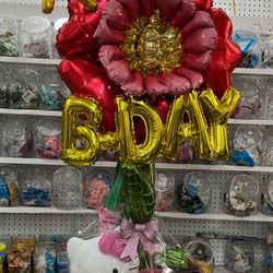 Hello kitty Birthday Rose Arrangement $125
