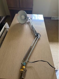 Vintage Adjustable Workbench Light