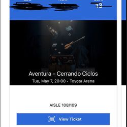 Aventura - CERRANDO CICLOS Tickets 
