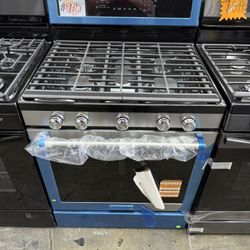 Brand new Kitchen Aid stainless steel 5 burner range stove 