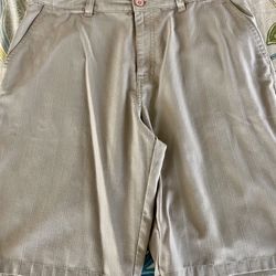 ONeil O’Neil Beige Plain Mens Shorts Size 34