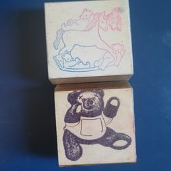 Wood Rubber Stamp kid toys
