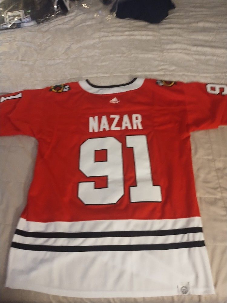 Chicago Blackhawks Frank Nazar Home Red Jersey Size Extra Large