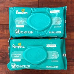 Pampers COMPLETE CLEAN; Fragrance Free Diaper Wipes: 72 Count Each (2 For $5)