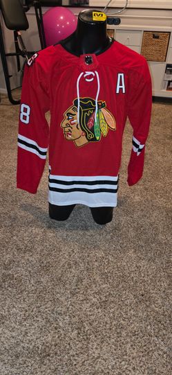 Chicago Blackhawks Connor Bedard #98 Red gold trim 100th Anniversary Jersey Size 52 and 54
