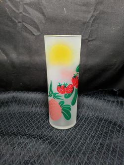 Vtg frosted glass