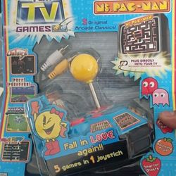 SEALED 2004 Jakks Pacific Namco Ms. Pac-Man Plug & Play 5-in-1 TV Games New