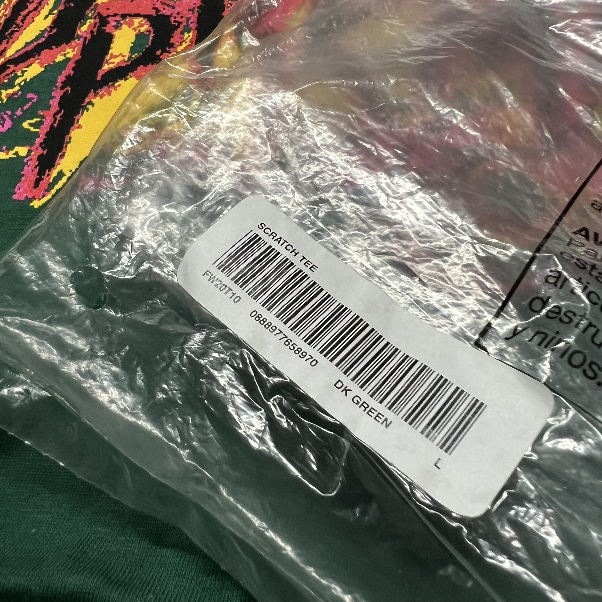 (BRAND NEW) F/W’20 Supreme New York T10 Scratch T Shirt L