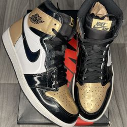 Gold Toe Jordan 1s