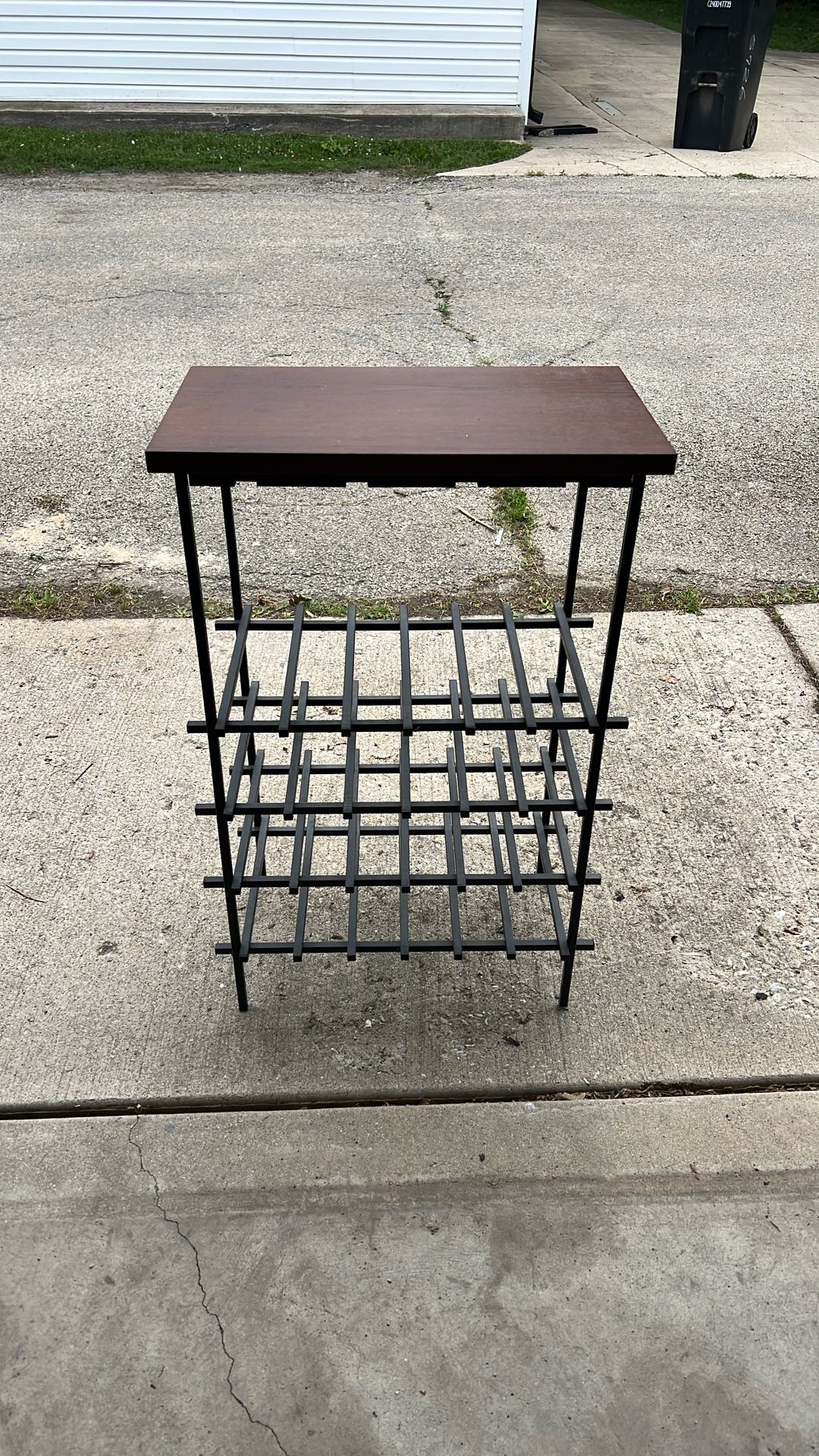 Wine Rack With Glass Holder