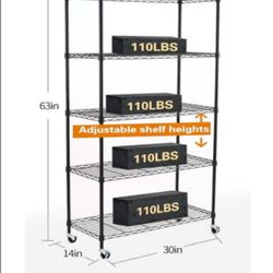 Shelve Storage With Wheels 