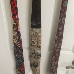 3 Silk Designer Ties