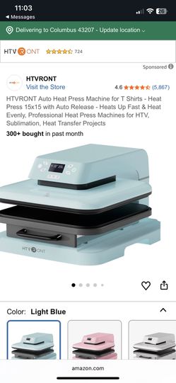 Brand New- HTVRONT heat Press $225