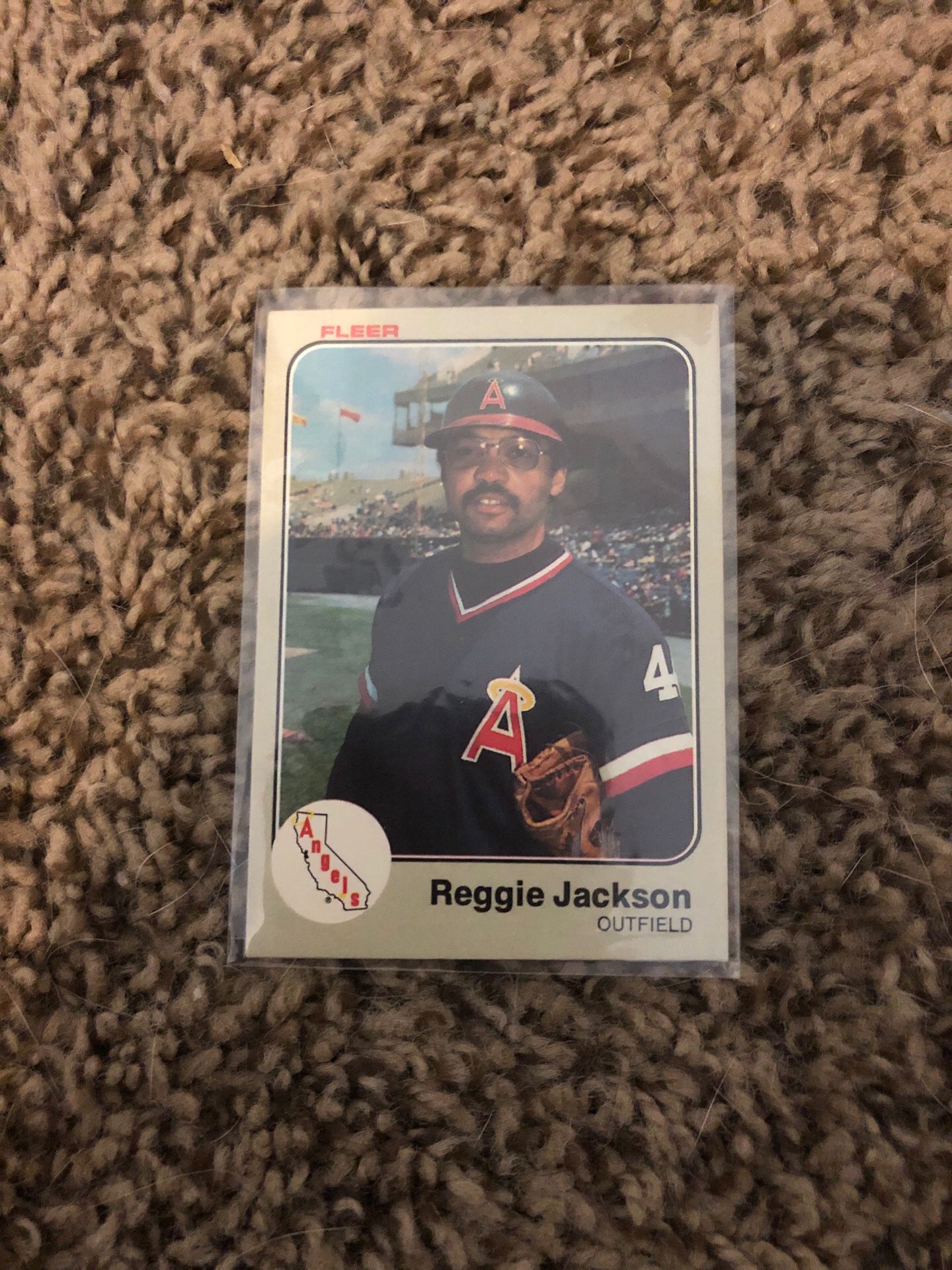 Reggie Jackson (Angels) Baseball Card
