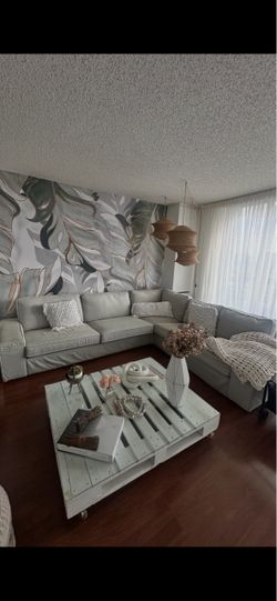 Gray L-Shaped Sectional Sofa