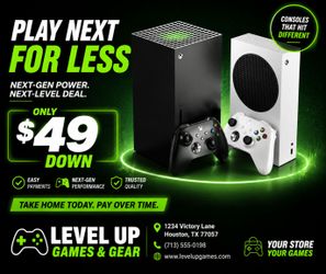 Xbox x or s on payments with $49 down today to take home online application available