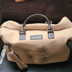 Tommy Bahama Beige XL Duffle Bag