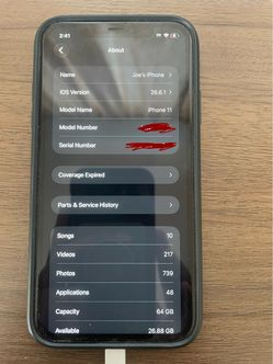 iPhone 11 Black 64GB — Optimum Locked