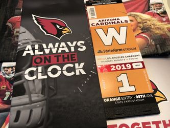 Orange Parking Pass- Arizona Cardinals/ LA Chargers football game