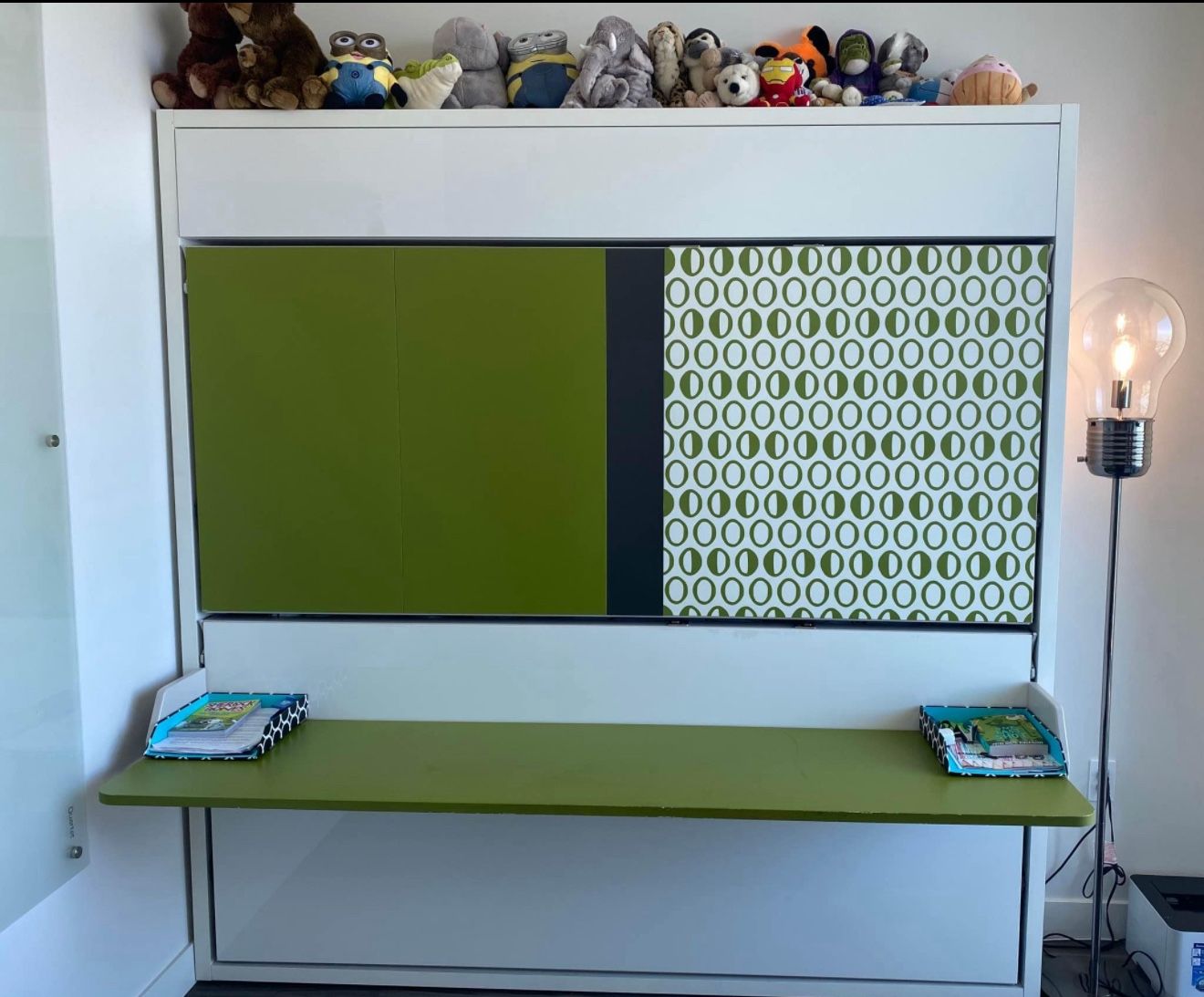 Clei Italian Foldaway Bunk Wall Bed with Desk