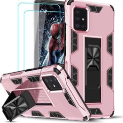 LeYi Compatible with Samsung A51 5G Case (Not Fit A51 4G), Samsung Galaxy A51 5G Case with 2 Glass Screen Protector, Military-Grade Shockproof Built-i
