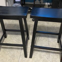 Two Black Stools
