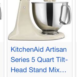 Kitchen Aid Artisan 5qts