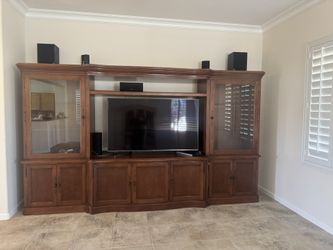 Curio Cabinet/ Storage Entertainment Center