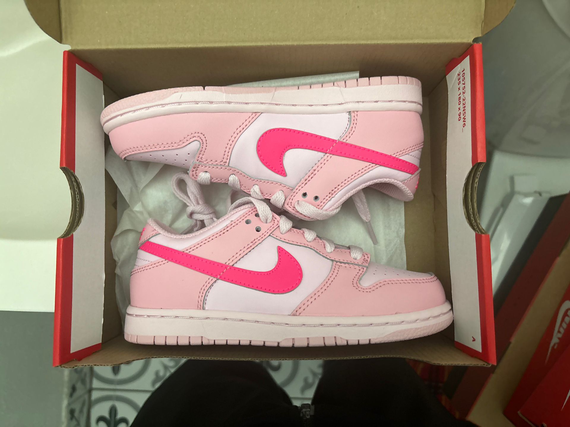 Ds Nike Air Triple Pink Dunk Low Size 13c