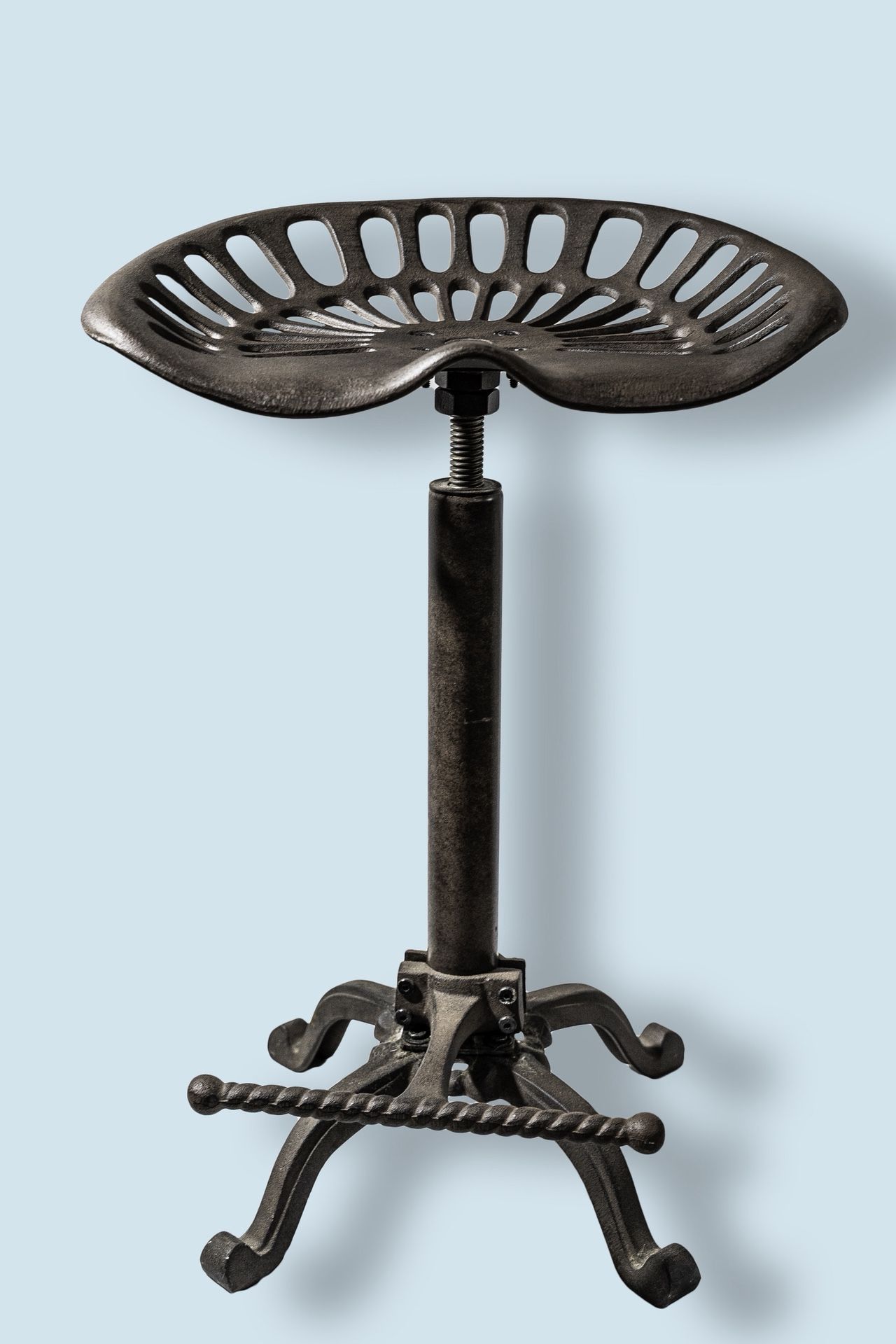 Set Of Two Cast Iron Tractor Bar Stools -$225-