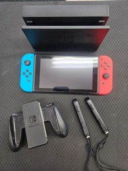 Nintendo Switch with Assorted Color Joy-Con Controllers