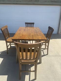 Rustic Dining Table With 6 Chairs