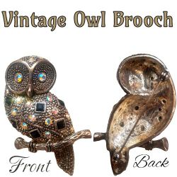 Vintage Owl Brooch/Pin