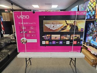 VIZIO 75 INCH QUANTUM PRO TV'S IN STOCK TOP RATED 120HZ FULL ARRAY HDMI 2.1 W/WARRANTY - PAYMENT PLANS