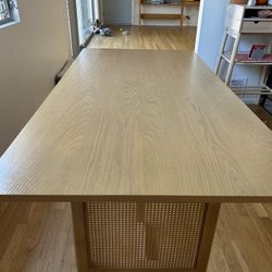 Boho Dino G Table For 6 With Rattan Accent