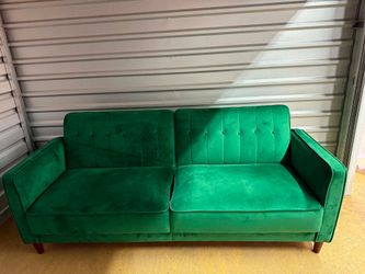 Green sofa