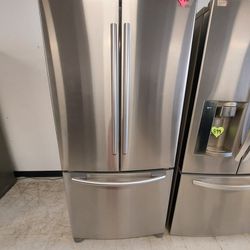 Samsung Stainless Steel French Door Refrigerator Used Good Condition With 90days Warranty 