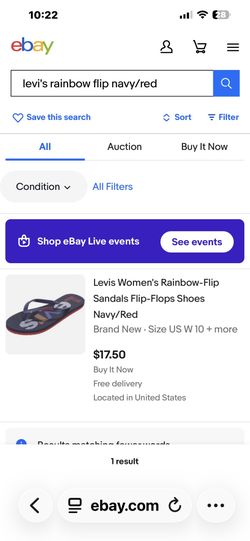 Women’s Levi’s Rainbow flip flops