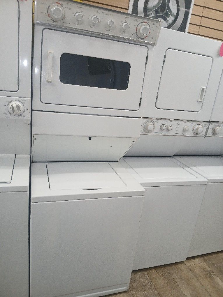 Whirlpool Stackable Electric 220v Washer Dryer Combo Heavy Duty Super Large Capacity
