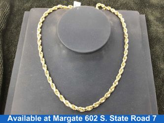 Rope Chain - Yellow Gold 10k (.417) 35 grams 20 inch