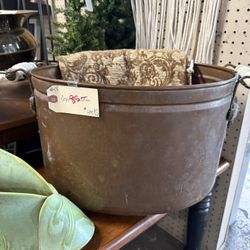 Large Copper Bucket 