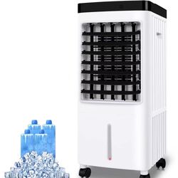 Portable Air Conditioners,3-IN-1 Evaporative Air Cooler with Utral-Quiet,No windows needed & Dual control,Easy Install Ideal for Room/Office